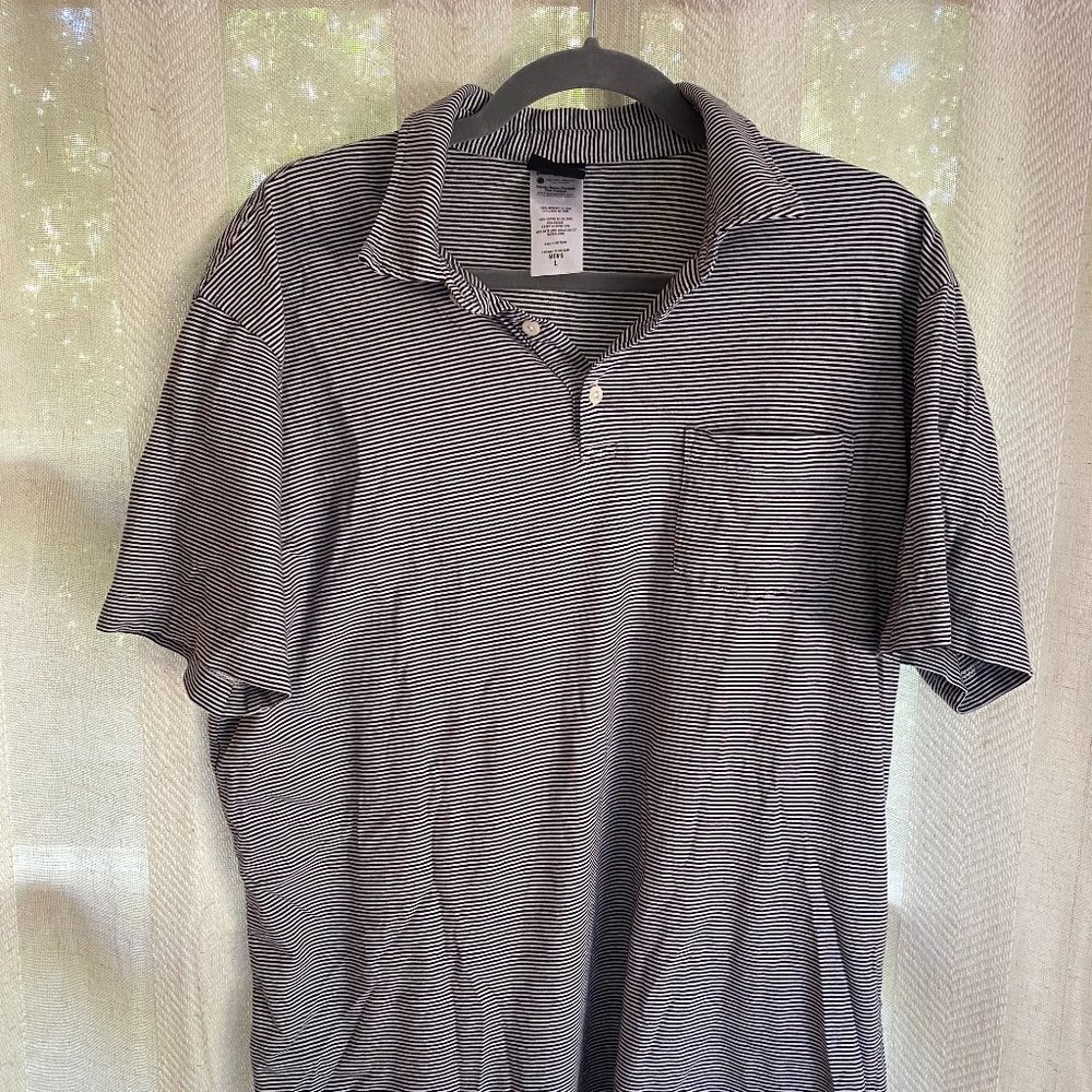 Patagonia Polo Black/White Stripe